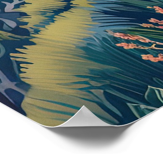 Montecito California Santa Barbara Küste Poster (Ecke)