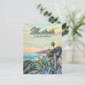 Montecito California Santa Barbara Küste Postkarte (Stehend Vorderseite)