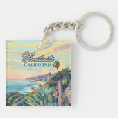Montecito California Santa Barbara Küste Schlüsselanhänger (Rückseite)