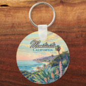 Montecito California Santa Barbara Küste Schlüsselanhänger (Rückseite)