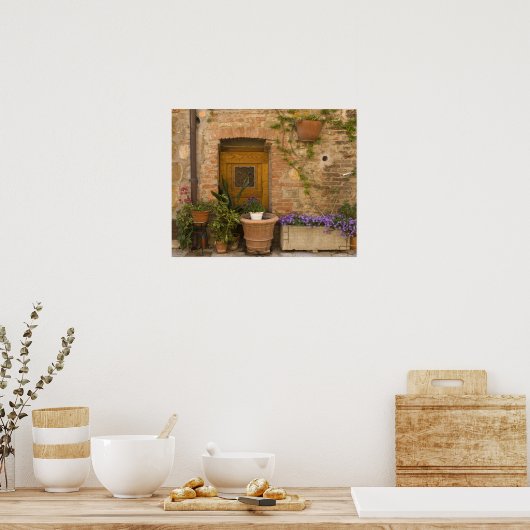 Montefollonico, Val d'Orcia, Provinz Siena, 2 Poster (Küche)