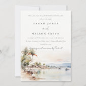 Montego Bay Jamaica Landschaft Hochzeit Jahrestag Einladung (Vorderseite)