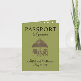 Montego Bay Jamaica Passport Hochzeitseinladung Einladung