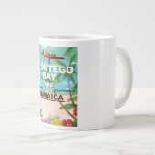 Montego Bay Jamaica Reiseplakat Jumbo-Tasse (Vorderseite Rechts)