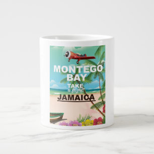 Montego Bay Jamaica Reiseplakat Jumbo-Tasse