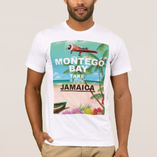 Montego Bay Jamaica Reiseplakat T-Shirt