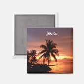 Montego Bay Jamaica Sunset Foto Magnet (Vorderseite/Rückseite)