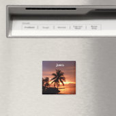 Montego Bay Jamaica Sunset Foto Magnet (In Situ (Geschirrspüler))