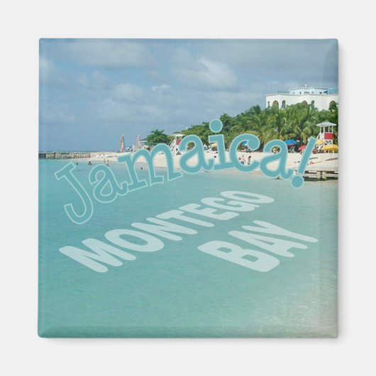 Montego Bay Jamaica Travel Foto Souvenir Magnet (Vorne)