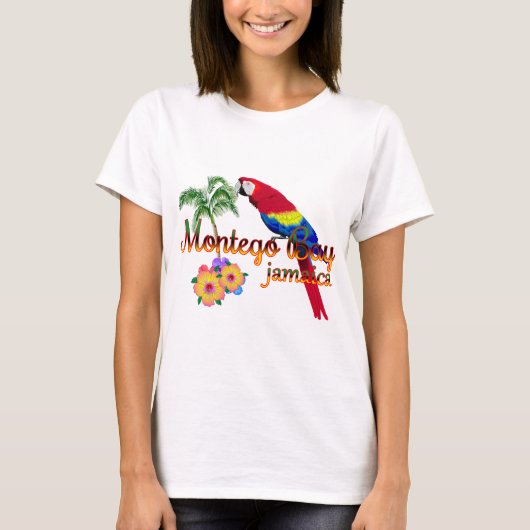Montego Bay Jamaica Tropfapfel T-Shirt (Vorderseite)