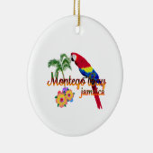 Montego Bay Jamaica Tropical Parrot Keramik Ornament (Rechts)