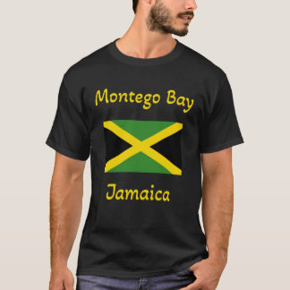 Montego Bay Jamaica u2013 Jamaikanische Flagge T-Shirt