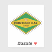 Montego Bay Jamaica Vintag Aufkleber (Blatt)