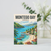 Montego Bay Jamaika Postkarte (Stehend Vorderseite)