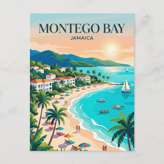 Montego Bay Jamaika Postkarte (Vorderseite)