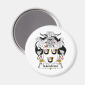 Monteiro Familienwappen Magnet (Vorderseite/Rückseite)