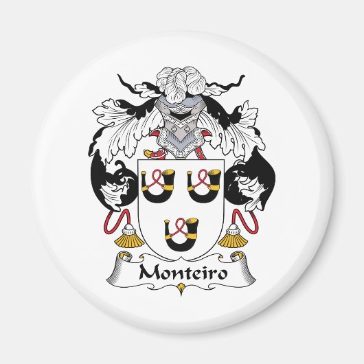 Monteiro Familienwappen Magnet (Vorne)