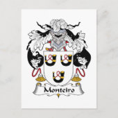 Monteiro Familienwappen Postkarte (Vorderseite)