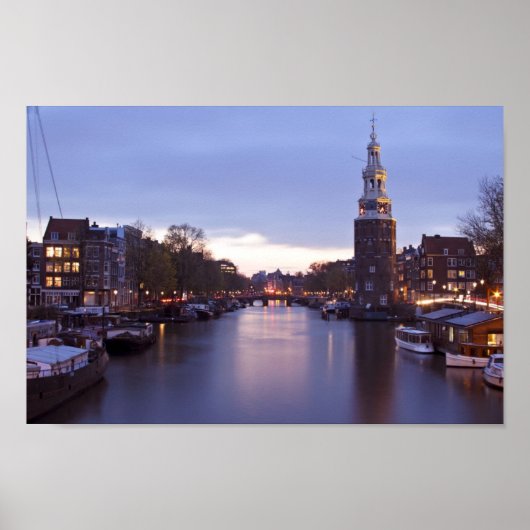 Montelbaan tower in Amsterdam the Netherlands Poster (Vorne)