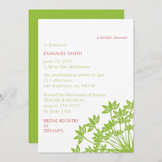 MONTELUCIA Einladung-Erdbeere Limon Einladung (Vorne/Hinten)