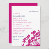 MONTELUCIA Einladung-Fuchsie Marine Einladung (Vorne/Hinten)