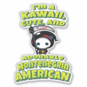 Montenegrinischer Grimischer Sensenmann Aufkleber (Vorderseite)