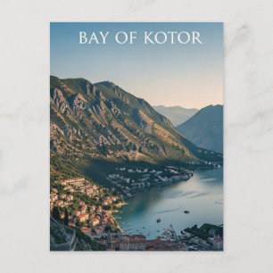 Montenegro Bucht von Kotor Reise Postkarte