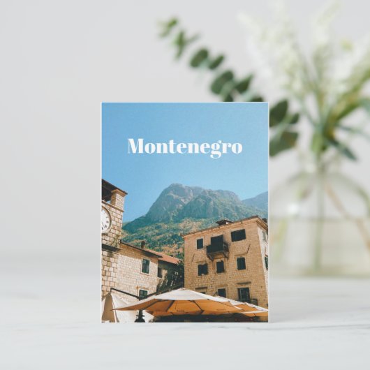 Montenegro Cityscape Feiertagspostkarte (Stehend Vorderseite)