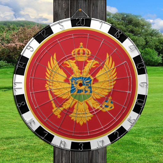 Montenegro Dartboard, Spielbrett, Montenegro Flag Dartscheibe
