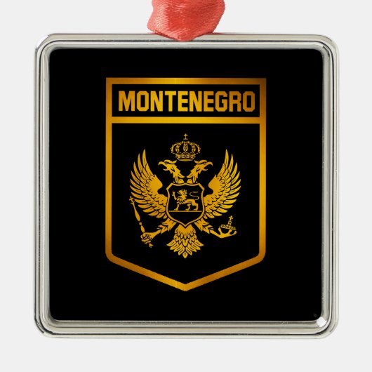 Montenegro Emblem Ornament Aus Metall (Vorne)