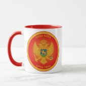 Montenegro-Erbe-Emblem Tasse (Links)