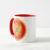 Montenegro-Erbe-Emblem Tasse (Vorderseite Links)