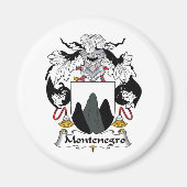 Montenegro Familienwappen Magnet (Vorne)
