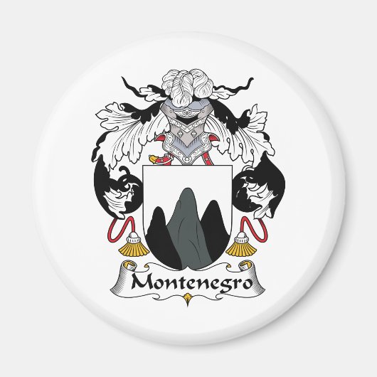 Montenegro Familienwappen Magnet (Vorne)