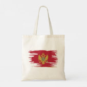 Montenegro Flag Brush Art Tragetasche (Rückseite)