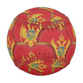 Montenegro Flag, Herz-Baseballs, Liebe Montenegro Baseball (Rückseite)