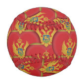 Montenegro Flag, Herz-Baseballs, Liebe Montenegro Baseball (Vorderseite)