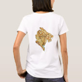 Montenegro Flag + Karte + Text-T - Shirt (Rückseite)