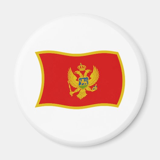 Montenegro Flag Magnet (Vorne)