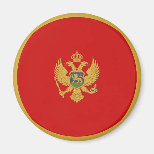 Montenegro Flag Magnet (Vorne)