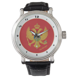 Montenegro Flag & Montenegro Modedesign Armbanduhr