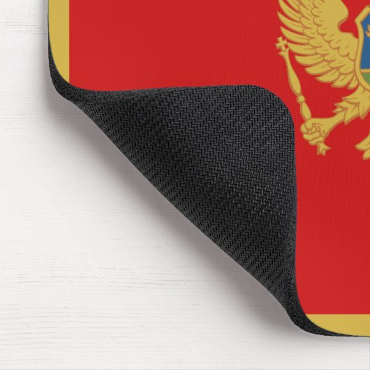Montenegro Flag Mousepad (Ecke)