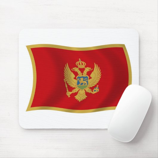 Montenegro Flag Mousepad (Mit Mouse)