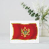 Montenegro Flag Postkarte (Stehend Vorderseite)