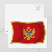 Montenegro Flag Postkarte (Vorne/Hinten)
