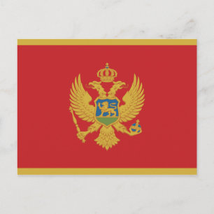 Montenegro Flag Postkarte