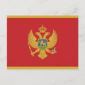 Montenegro Flag Postkarte (Vorderseite)