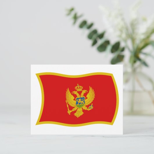 Montenegro Flag Postkarte (Stehend Vorderseite)