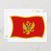 Montenegro Flag Postkarte (Vorne/Hinten)
