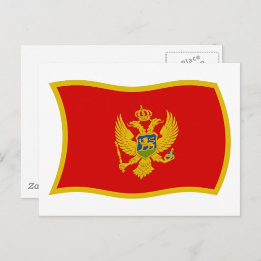 Montenegro Flag Postkarte (Vorne/Hinten)